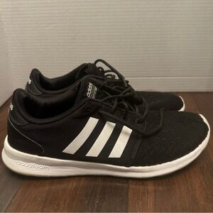 Adidas Cloudfoam Women’s Black 3 Stripe Sneakers Shoes Size 10